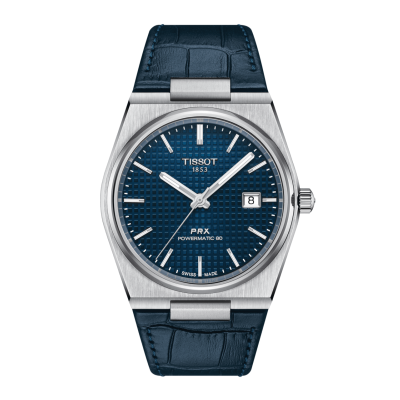 Tissot T-Classic PRX POWERMATIC 80 T137.407.16.041.00 40mmacél tok bőr szíj