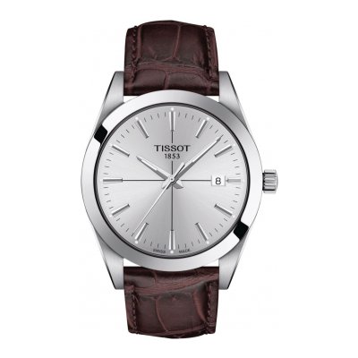 Tissot Gentleman QUARTZ T127.410.16.031.01 40mm acél tok bőr szíj