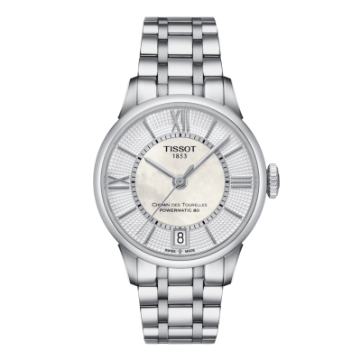 Tissot T-Classic CHEMIN DES TOURELLES POWERMATIC 80 LADY T099.207.11.118.00 32mm steel case with steel buckle