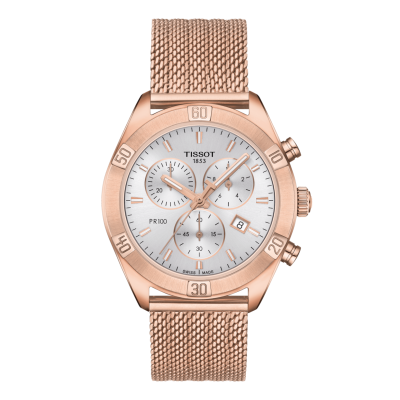 Tissot PR100 SPORT CHIC CHRONOGRAPH T101.917.33.031.00 38mm rózsa arany színű tok  rózsa arany színű csat