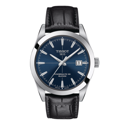 Tissot Gentleman POWERMATIC 80 SILICIUM T127.407.16.041.01 40mm  acél tok  bőr szíj