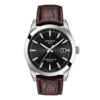 Tissot Gentleman POWERMATIC 80 SILICIUM T127.407.16.051.01 40mm acél tok  bőr szíj