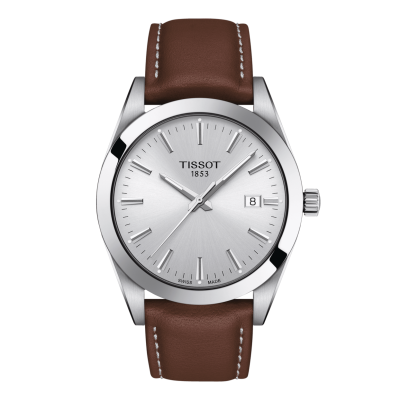 Tissot Gentleman QUARTZ T127.410.16.031.00 40mm acél tok bőr szíj