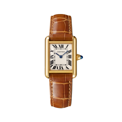 Cartier Tank Louis Cartier W1529856 SMALL, QUARTZ MOVEMENT, YELLOW GOLD, LEATHER