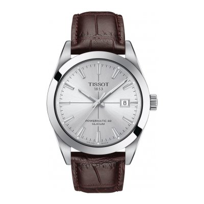 Tissot Gentleman POWERMATIC 80 SILICIUM T127.407.16.031.01 40mm  acél tok  bőr szíj
