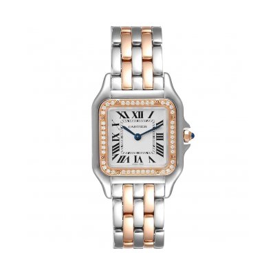 Cartier Panthère de Cartier W3PN0007 MEDIUM, QUARTZ, ROSE GOLD, STEEL, DIAMONDS