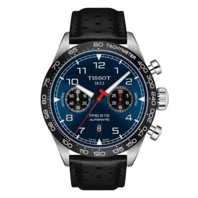 Tissot T-Sport PRS 516 AUTOMATIC CHRONOGRAPH T131.627.16.042.00 45mm Stahlgehäuse Lederband