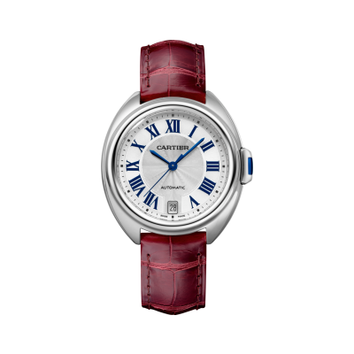 Cartier Clé de Cartier WSCL0017 35mm automata acél tok bőr szíj