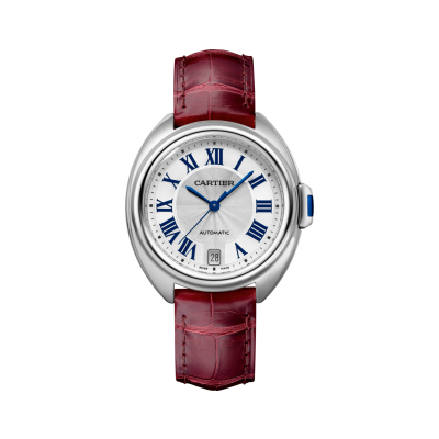 Cartier Clé de Cartier WSCL0017 35MM, AUTOMATIC MOVEMENT, STEEL CASE, LEATHER