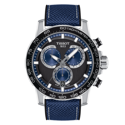 Tissot Supersport CHRONOGRAPH T125.617.17.051.03 45 mm acél tok textil szíj