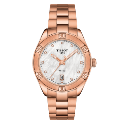 Tissot PR100 SPORT CHIC T101.910.33.116.00 36mm rózsa arany színű tok rózsa arany színű csat