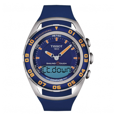 Tissot Touch Collection SAILING TOUCH T056.420.27.041.00 45mm acél tok gumi szíj