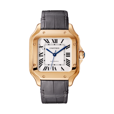 Cartier Santos de Cartier WGSA0031 Medium méret automata rózsaarany két szíj