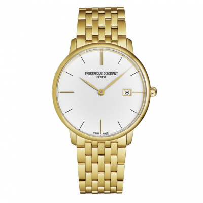 Frederique Constant Slimline FC-220V5S5B Silver Dial Men's Watch
