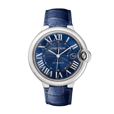 Cartier Ballon bleu de Cartier WSBB0027 Ballon Blue 42 Automatik Stahlgehäuse Lederband