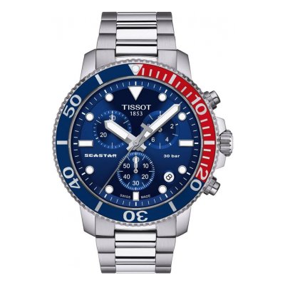 Tissot Seastar CHRONOGRAPH T120.417.11.041.03 45mm acél tok acél csat