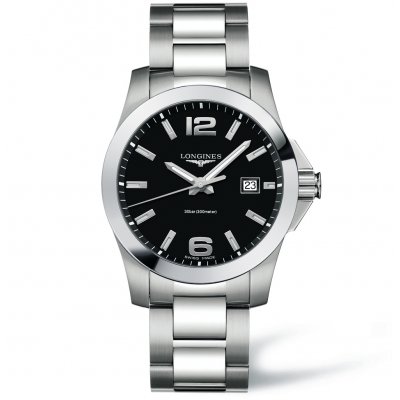 Longines Conquest L37594586 Wasserdicht 300M, Quartz, 41 mm