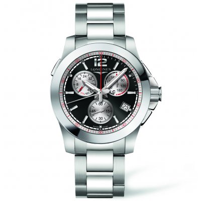 Longines Conquest L37014566 Jumping 1/100th, Quartz Chronograph, 41 mm