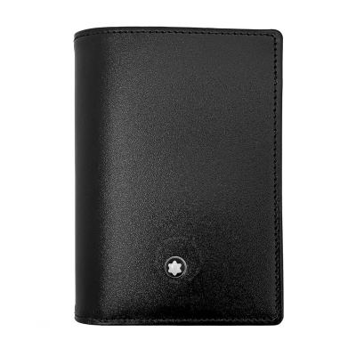 Montblanc Meisterstück 7.5 X 11 CM 126210 Meisterstück wallet 3 storage black leather
