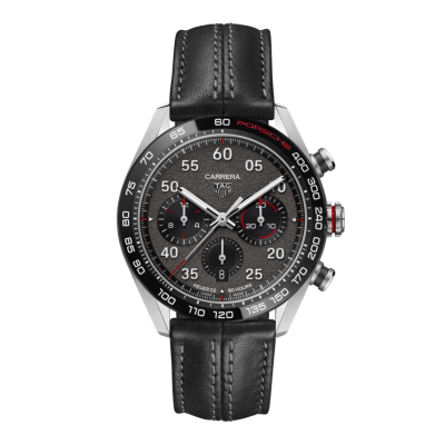 TAG Heuer Carrera CBN2A1F.FC6492 44mm Fém kerámia tok bőr szíj