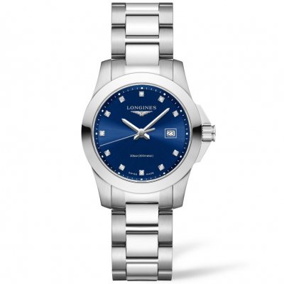Longines Conquest L33764976 L3.376.4.97.6 | 30mm, gyémánt indexek