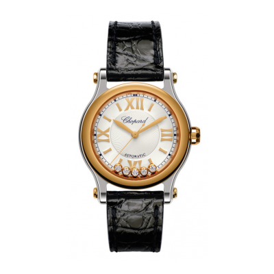 Chopard Happy Sport 278573-6013 30, acél és arany tok, kroko szíj