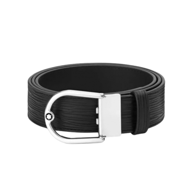 Montblanc 1200x35x5mm 198634 FEKETE 35MM-ES MEGFORDÍTHATÓ BŐR ÖV