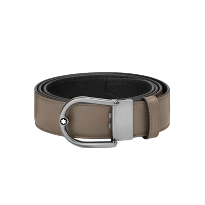 Montblanc 1200x35x5mm 198638 BARNA/FEKETE 35MM-ES MEGFORDÍTHATÓ BŐR ÖV
