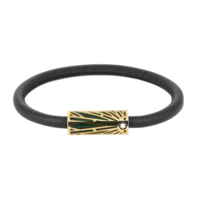 Montblanc Meisterstück The Origin Collection 132971 Armband aus Stahl und Leder '63