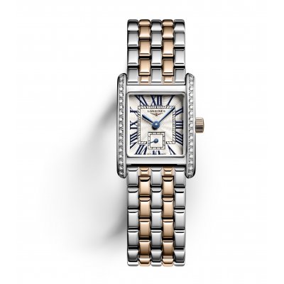 Longines Mini DolceVita L5.200.5.79.7 Quartz, arany korona, gyémántok L52005797