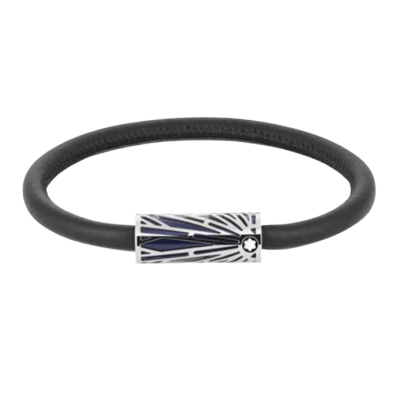 Montblanc Meisterstück The Origin Collection 132968 Armband aus Stahl und Leder '63