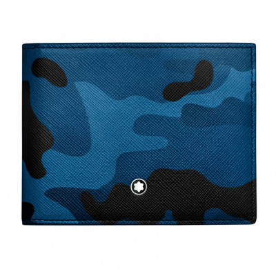 Montblanc Sartorial 11.2x8.6 cm 118676 Montblanc Sartorial pénztárca terepszínű kék