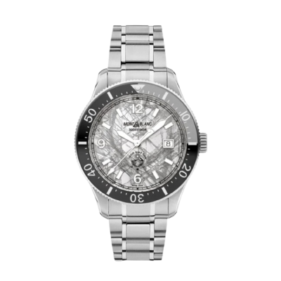 Montblanc 1858 ICED SEA AUTOMATIC DATE 130793 41mm steel case with steel strap