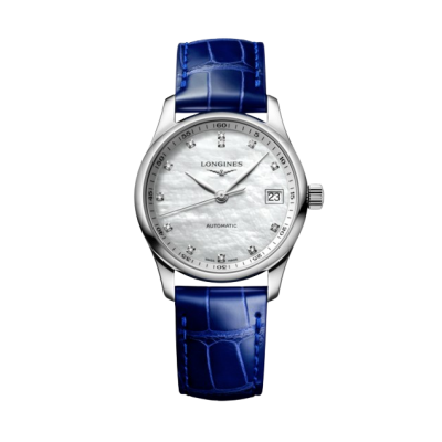 Longines Master Collection L23574870 Női automata, gyémánt indexes karóra 34mm