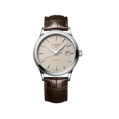 Longines Flagship L49844792 40mm acél tok bőr szíj