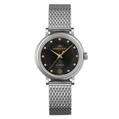 Norqain Freedom N2800S82A/BM28D/281S Damen-Automatikuhr mit Diamantindizes 34mm