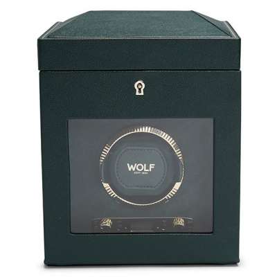 Wolf 792141 BRITISH RACING SINGLE WATCH WINDER WITH STORAGE