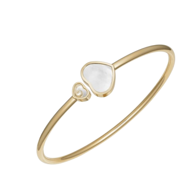 Chopard Happy Hearts 857482-0302 BANGLE YELLOW GOLD, DIAMOND, MOTHER-OF-PEARL