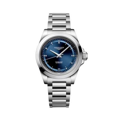 Longines Conquest L34304976 L3.430.4.97.6 | Női automata, gyémánt index, 34mm