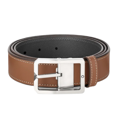 Montblanc 1200x35x5mm 131164 BARNA/SZÜRKE 35 MM-ES MEGFORDÍTHATÓ BŐR ÖV