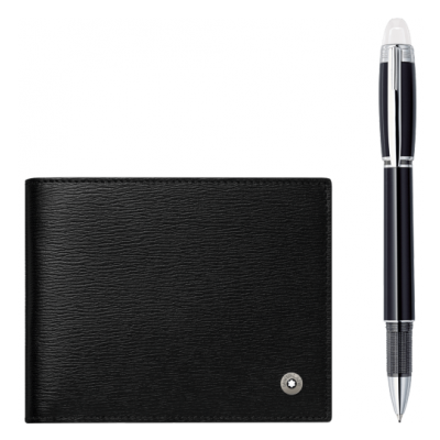 Montblanc StarWalker 118906 Set, StarWalker Fineliner, Wastside Wallet 6CC