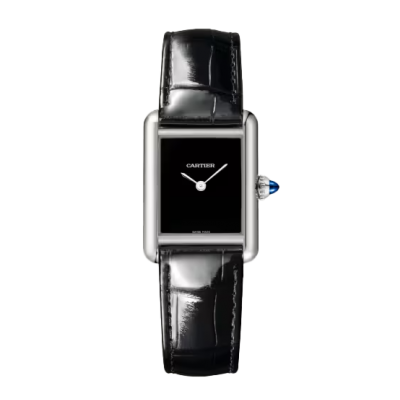 Cartier Tank Must WSTA0071 29.5 mm x 22 mm steel case with leather strap
