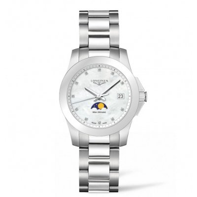 Longines Conquest L33814876 Moonphase, Quartz, 34 mm