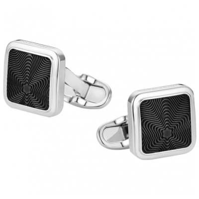 Montblanc 118613 Cufflinks, Striebro, 15 x 15 mm