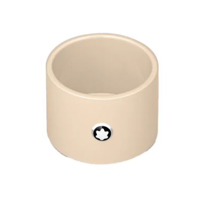 Montblanc kicsi 133170 Runder Stifthalter aus elfenbeinfarbenem Lack