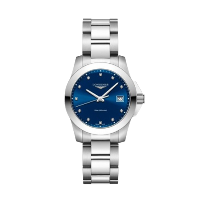 Longines Conquest L33774976 L3.377.4.97.6 Számlapon gyémánt indexek