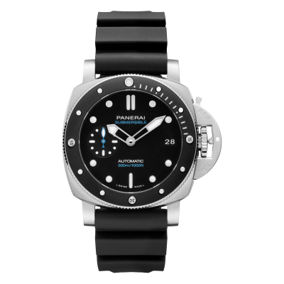 Panerai Submersible PAM02683 42mm Stahlgehäuse mit Lederband