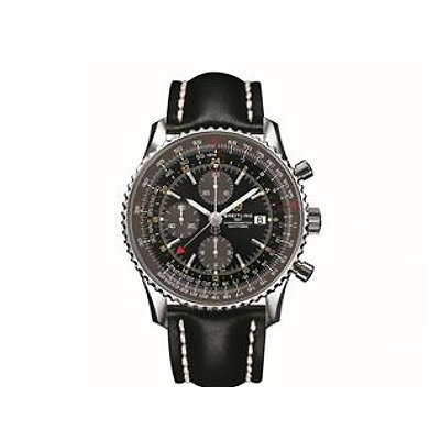 Breitling Navitimer A243225A1B1X1 46mm GMT Acél tok bőr szíj 50db limitált