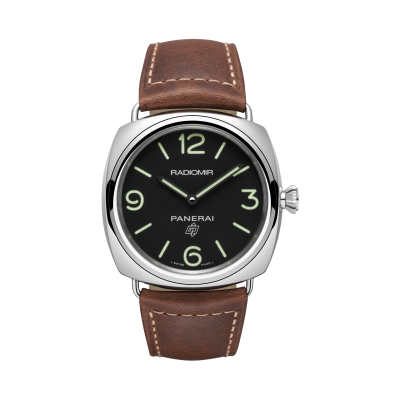 Panerai Radiomir PAM00753 45mm steel case leather bracelet hand-wounded