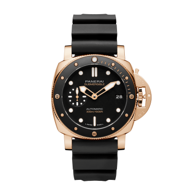 Panerai Submersible Goldtech™ PAM01164 42mm fényes goldtech™ arany tok, kaucsuk szíj